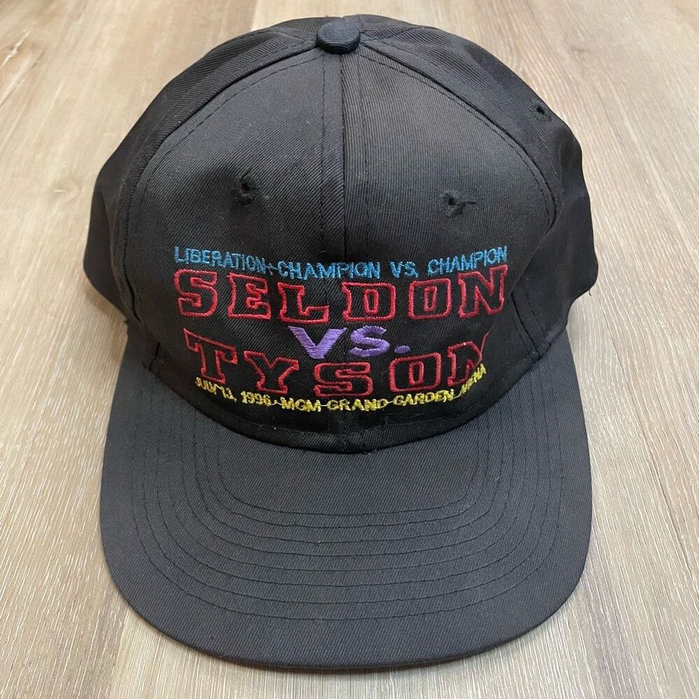 Vintage 96 Mike Tyson Vs Seldon Boxing Championship Hat WBC MGM Grand Las Vegas